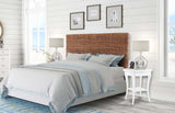 Brown Natural and Rustic Woven Banana Leaf Straight Queen Size Headboard - Homeroots - Flyclothing LLC