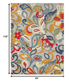 2' X 4' Orange And Ivory Moroccan Stain Resistant Indoor Outdoor Area Rug - Homeroots - Flyclothing LLC