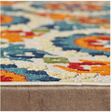 2' X 4' Orange And Ivory Moroccan Stain Resistant Indoor Outdoor Area Rug - Homeroots - Flyclothing LLC
