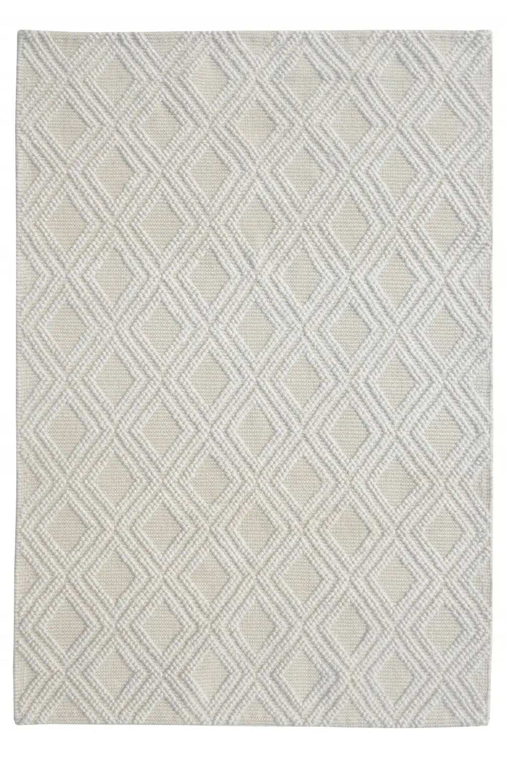 8' X 11' Ivory Geometric Handmade Area Rug - Homeroots - Flyclothing LLC