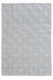 9' X 13' Gray Diamond Lattice Modern Area Rug - Homeroots - Flyclothing LLC