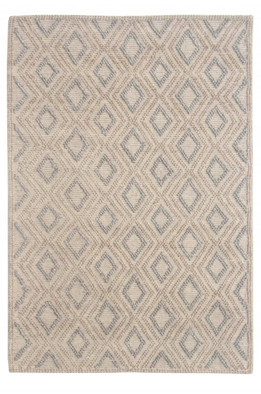 8' X 11' Natural Geometric Handmade Area Rug - Homeroots - Flyclothing LLC