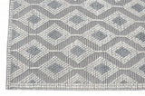 8' X 11' Gray and Ivory Geometric Handmade Area Rug - Homeroots - Flyclothing LLC