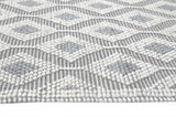 8' X 11' Gray and Ivory Geometric Handmade Area Rug - Homeroots - Flyclothing LLC