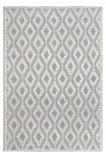 9' X 13' Ivory Gray Diamond Trellis Modern Area Rug - Homeroots - Flyclothing LLC