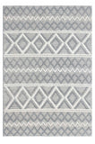 6' X 9' Gray and Ivory Geometric Handmade Area Rug - Homeroots - Flyclothing LLC