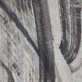 3' X 5' Gray and Ivory Abstract Area Rug - Homeroots - Flyclothing LLC