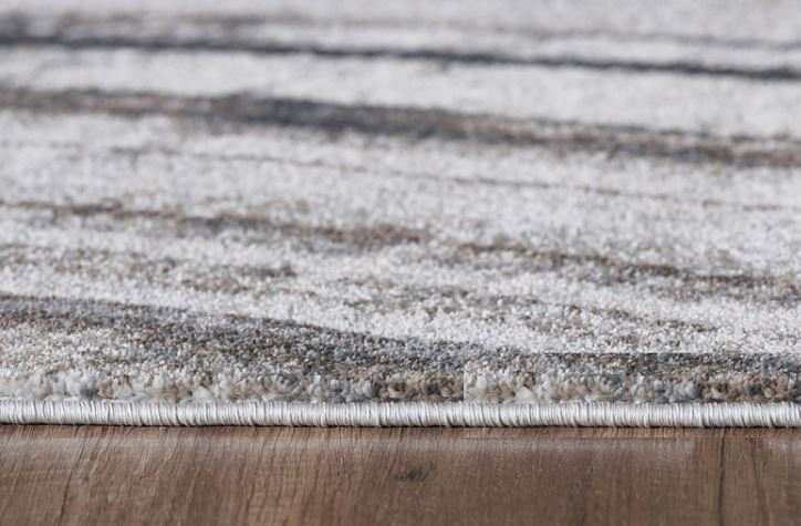 7' X 10' Gray and Ivory Abstract Area Rug - Homeroots - Flyclothing LLC