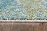 3' X 5' Blue and Green Abstract Area Rug - Homeroots - Flyclothing LLC