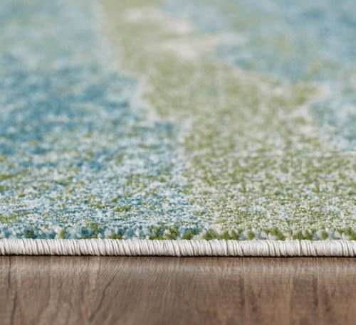 8' X 11' Blue Abstract Area Rug - Homeroots - Flyclothing LLC