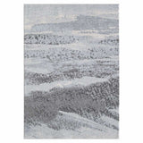 10' X 13' Blue Gray Abstract Mist Modern Area Rug - Homeroots - Flyclothing LLC