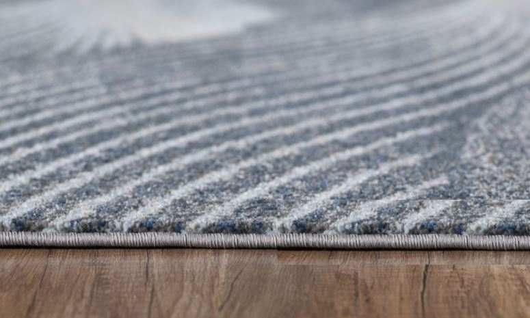 3' X 5' Blue and Gray Abstract Area Rug - Homeroots - Flyclothing LLC