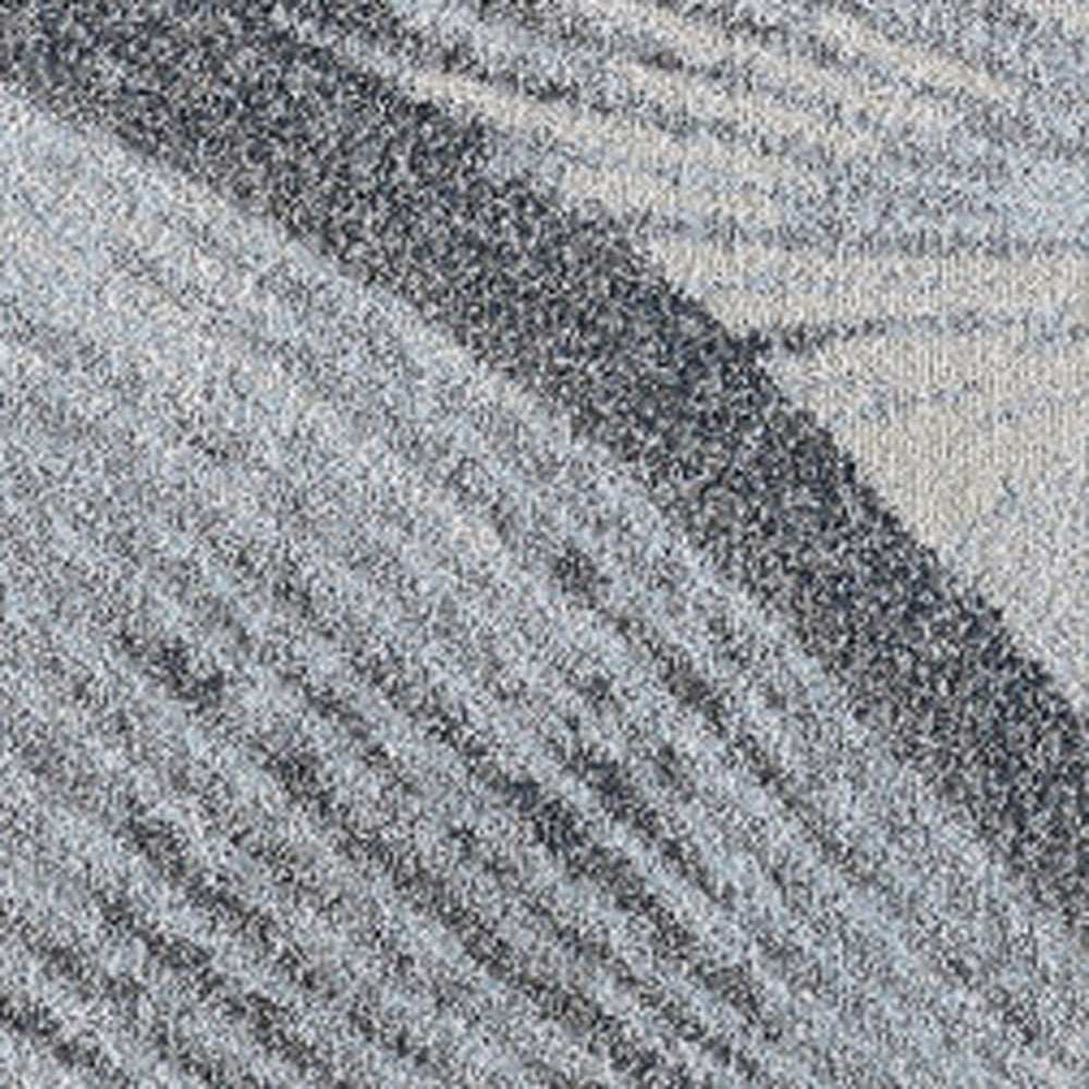 5' X 8' Blue and Gray Abstract Area Rug - Homeroots - Flyclothing LLC