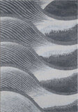 7' X 10' Blue and Gray Abstract Area Rug - Homeroots - Flyclothing LLC