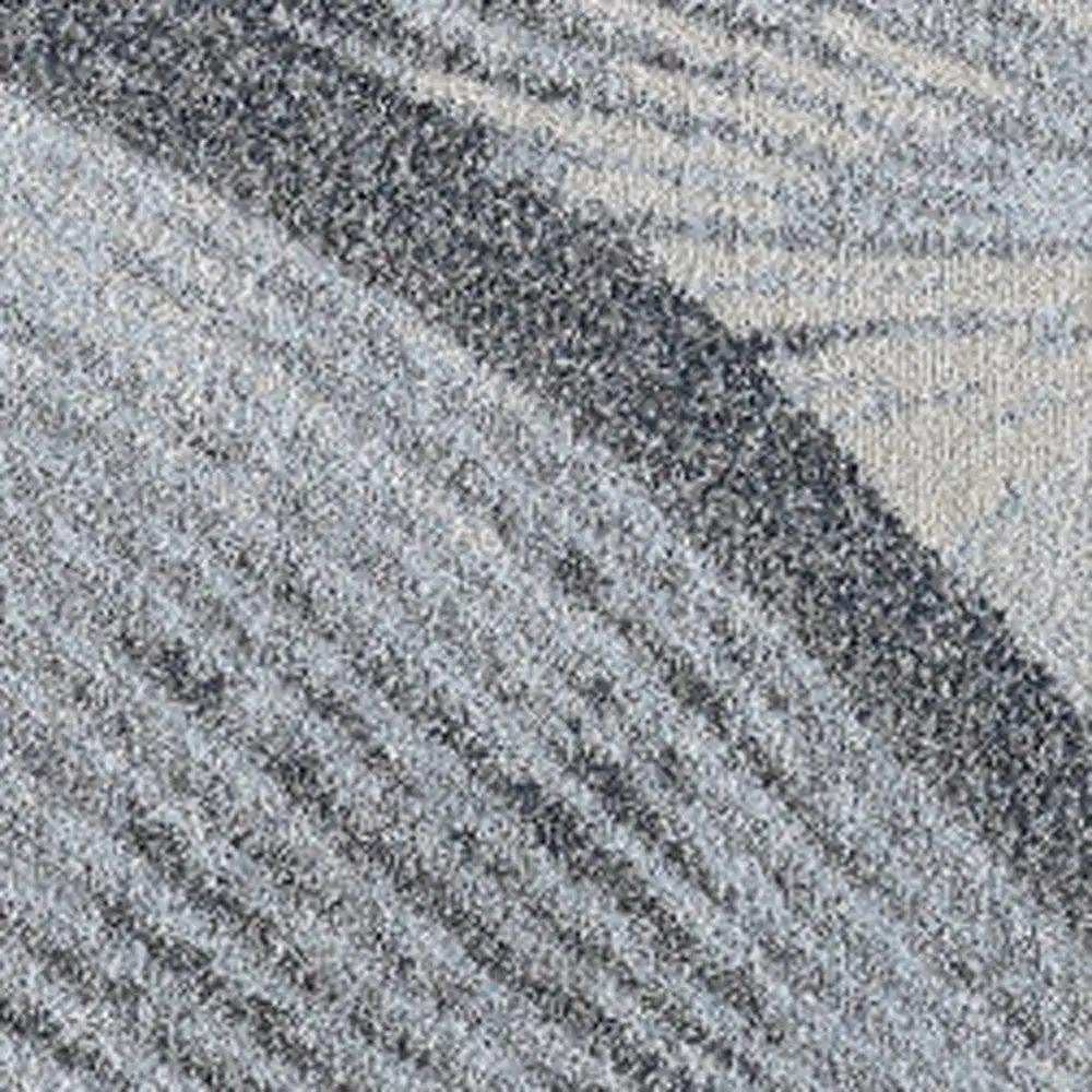 8' X 11' Blue and Gray Abstract Area Rug - Homeroots - Flyclothing LLC