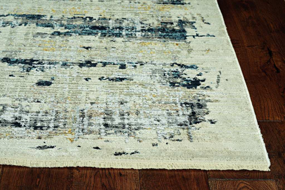 4' X 6' Blue Abstract Area Rug - Homeroots - Flyclothing LLC