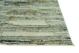 8' X 11' Ivory and Blue Abstract Area Rug - Homeroots - Flyclothing LLC