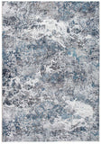 8' X 10' Blue and Gray Abstract Area Rug - Homeroots - Flyclothing LLC