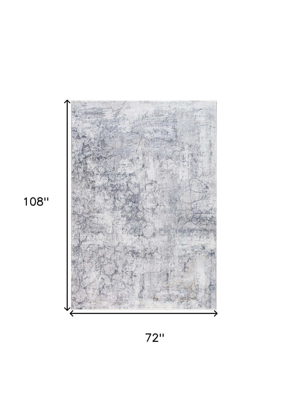 6' X 9' Gray Abstract Area Rug - Homeroots - Flyclothing LLC