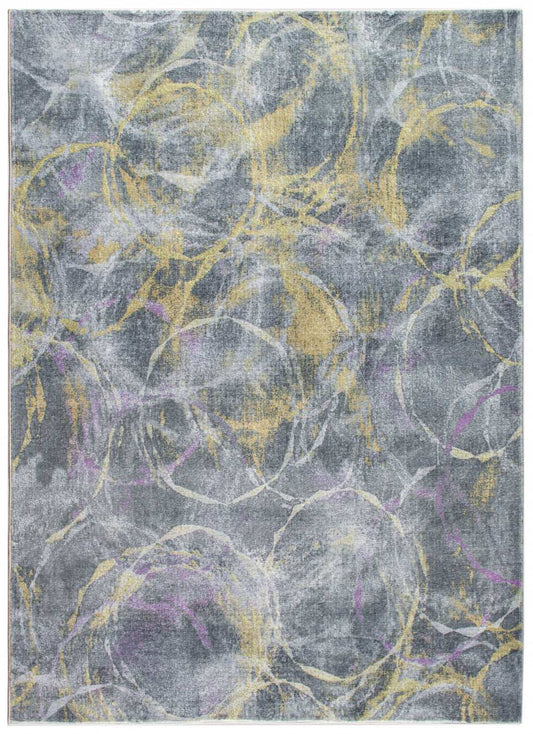 6' X 9' Gray Abstract Area Rug - Homeroots - Flyclothing LLC
