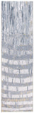 8' Runner Gray Abstract Runner Rug - Homeroots - Flyclothing LLC