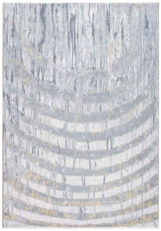 8' X 10' Gray Abstract Area Rug - Homeroots - Flyclothing LLC