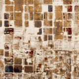 8' Natural Round Abstract Area Rug - Homeroots - Flyclothing LLC