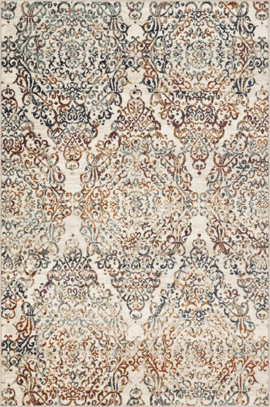 5' X 8' Ivory Oriental Area Rug - Homeroots - Flyclothing LLC