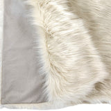 50" x 60" Royal White Long Hair Faux Fur Throw - Homeroots - Flyclothing LLC