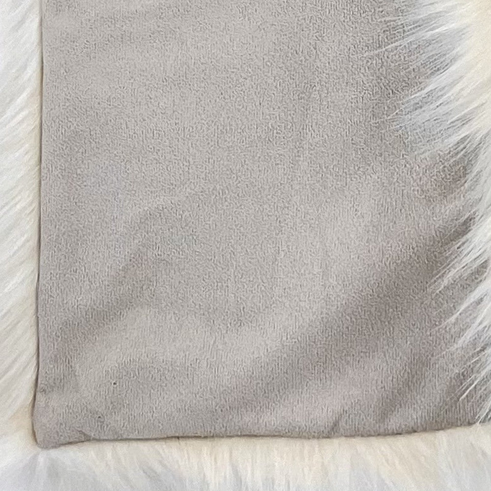 60" x 86" Royal White Long Hair Faux Fur Throw - Homeroots - Flyclothing LLC