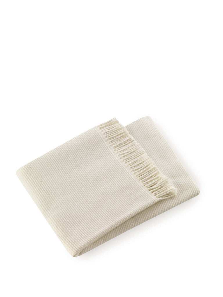 Soft Creamy White Links Pattern Throw Blanket - Homeroots - Flyclothing LLC