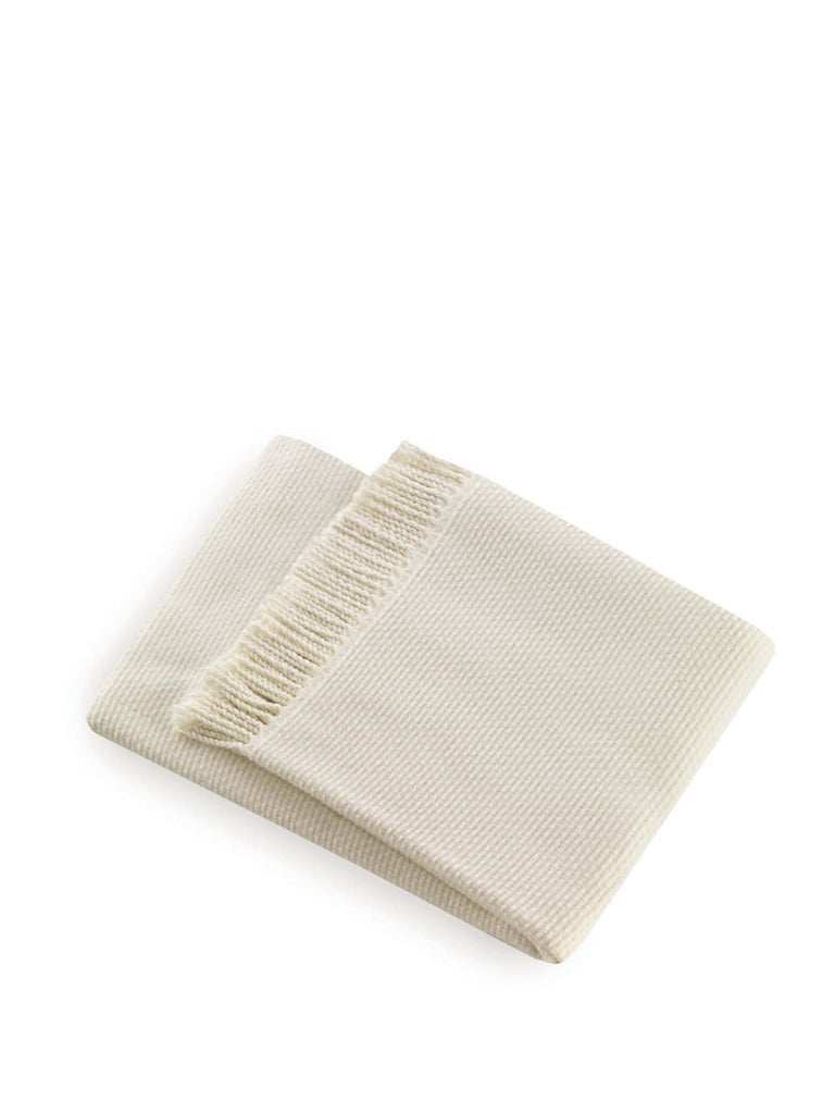 Soft Creamy White Links Pattern Throw Blanket - Homeroots - Flyclothing LLC