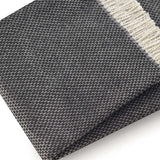 Soft Dark Gray Links Pattern Throw Blanket - Homeroots - Flyclothing LLC