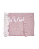 Soft Dusty Rose Links Pattern Throw Blanket - Homeroots - Flyclothing LLC