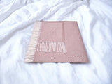 Soft Dusty Rose Links Pattern Throw Blanket - Homeroots - Flyclothing LLC