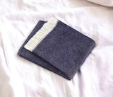 Soft Navy Blue Links Pattern Throw Blanket - Homeroots - Flyclothing LLC