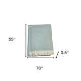 Soft Sky Blue Links Pattern Throw Blanket - Homeroots - Flyclothing LLC