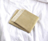 Soft Yellow Stone Links Pattern Throw Blanket - Homeroots - Flyclothing LLC