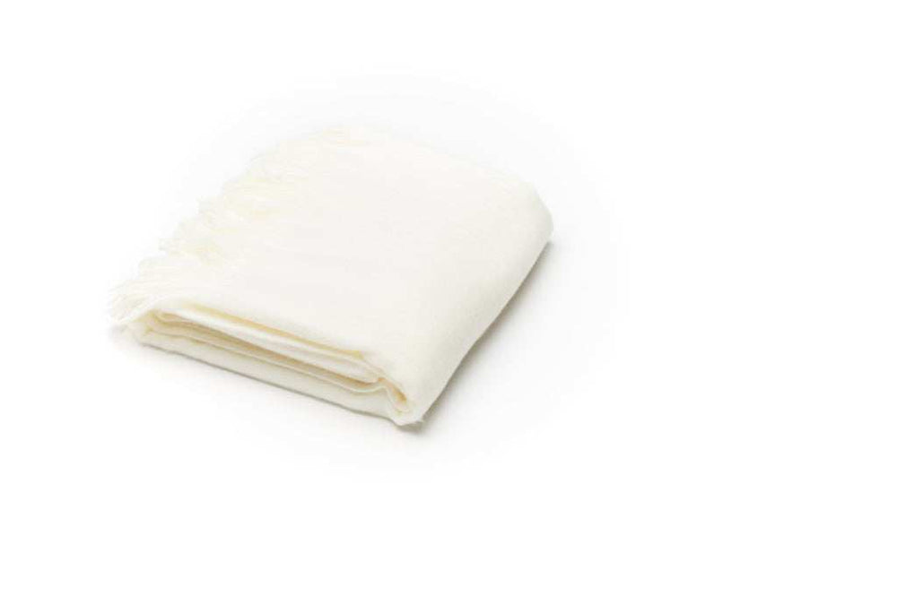 Creamy Milk Soft Acrylic Herringbone Throw Blanket - Homeroots - Flyclothing LLC