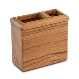 Traditional Solid Teak Rectangular Toothbrush Holder - Homeroots - Flyclothing LLC