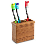 Traditional Solid Teak Rectangular Toothbrush Holder - Homeroots - Flyclothing LLC