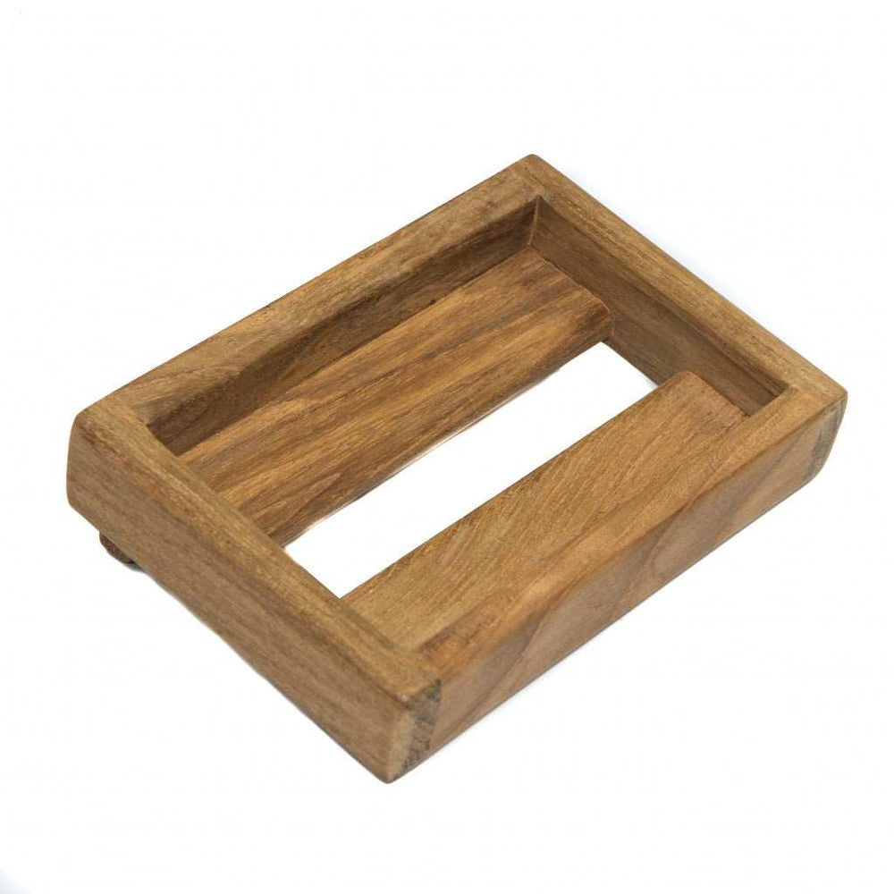 Traditional Solid Teak Wall Mount Soap Dish - Homeroots - Flyclothing LLC