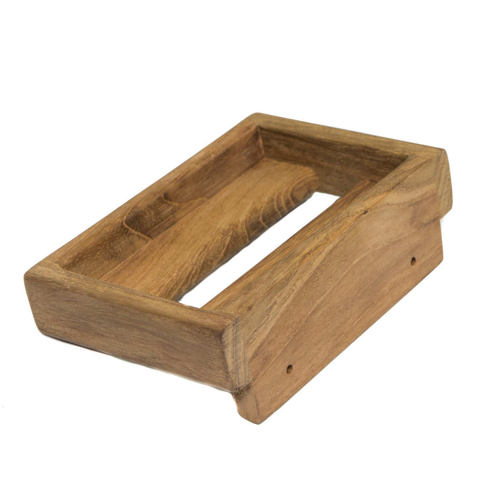 Traditional Solid Teak Wall Mount Soap Dish - Homeroots - Flyclothing LLC