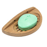 Traditional Solid Teak Wall Mount Oval Soap Dish - Homeroots - Flyclothing LLC