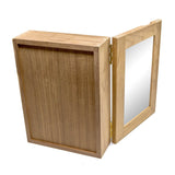 Traditional Solid Teak Hanging Mirrored Medicine Cabinet - Homeroots - Flyclothing LLC