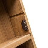 Traditional Solid Teak Hanging Mirrored Medicine Cabinet - Homeroots - Flyclothing LLC