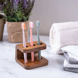 Designer Genuine Teak Toothbrush Holder - Homeroots - Flyclothing LLC