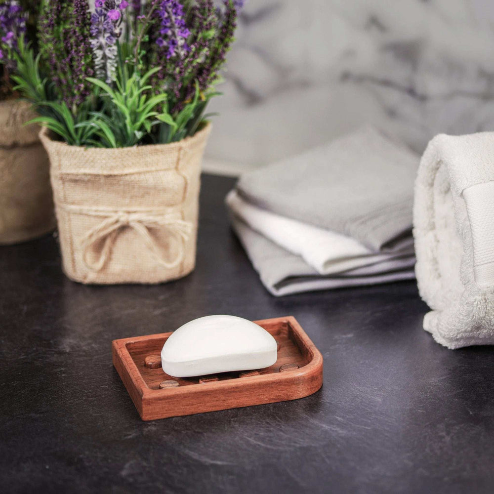 Designer Genuine Teak Soap Dish - Homeroots - Flyclothing LLC