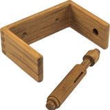 Traditional Solid Teak Wall Mount Toilet Paper Holder - Homeroots - Flyclothing LLC