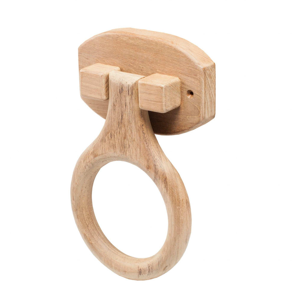 Traditional Solid Teak Heavy Duty Towel Ring - Homeroots - Flyclothing LLC